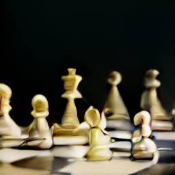 1: Chess stock image, white pieces.