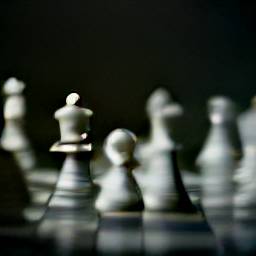 9: Chess stock image, white pieces.