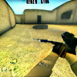 3: Counter-Strike, de_dust2-like.