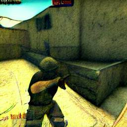 5: Counter-Strike, de_dust2-like.