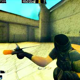 8: Counter-Strike, de_dust2-like.