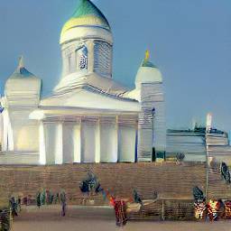 1: Helsinki Cathedral, from the front, from Cathedral Square.