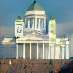 2: Helsinki Cathedral, from the front, from Cathedral Square.