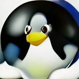 7: A very malformed Tux the penguin.