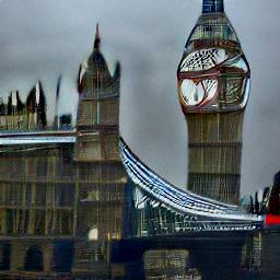 3: Big Ben, with a bulging clock face.