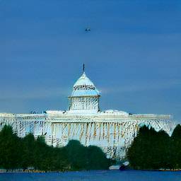 4: Capitol Building, Washington DC, from a distance.